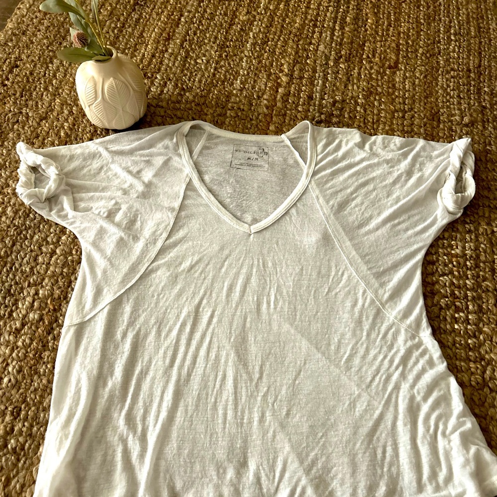 We The Free cream oversized tee sz medium